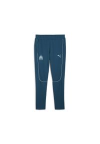 Puma - Męskie spodnie Casuals Olympique Marsylia PUMA Ocean Tropic Turquoise Surf Blue. Kolor: niebieski. Sport: piłka nożna #1