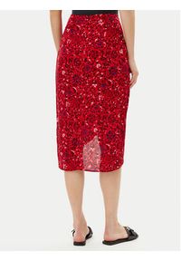 Pepe Jeans Spódnica midi Clau PL901199 Czerwony Slim Fit. Kolor: czerwony. Materiał: wiskoza #5