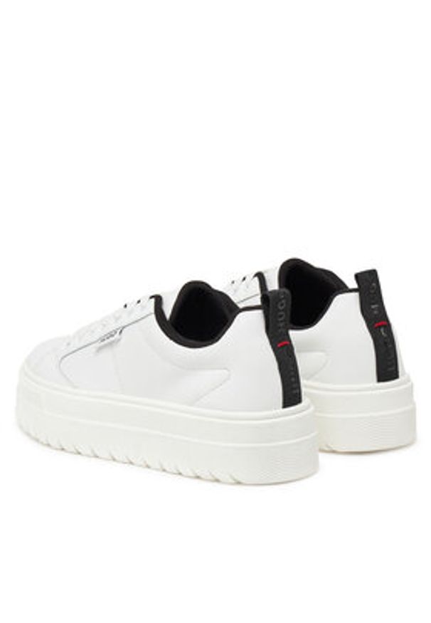 Hugo - HUGO Sneakersy Lyssa 50520718 Biały. Kolor: biały. Materiał: skóra
