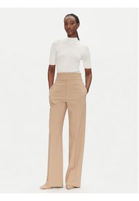 BOSS Golf Faleri 50542885 Beżowy Regular Fit. Typ kołnierza: golf. Kolor: beżowy. Materiał: wełna #5