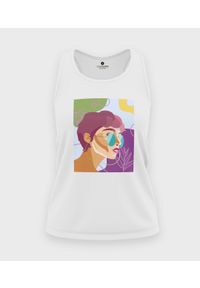 MegaKoszulki - Koszulka damska bez rękawów Sunglasses. Materiał: bawełna. Długość rękawa: bez rękawów #1
