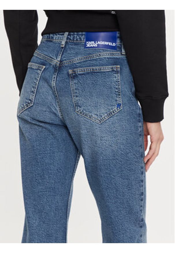 Karl Lagerfeld Jeans Jeansy 246J1111 Niebieski Straight Fit. Kolor: niebieski