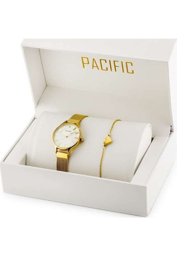 NoName - Zegarek ZEGAREK DAMSKI PACIFIC X6133 - komunia komplet prezentowy (zy640b)