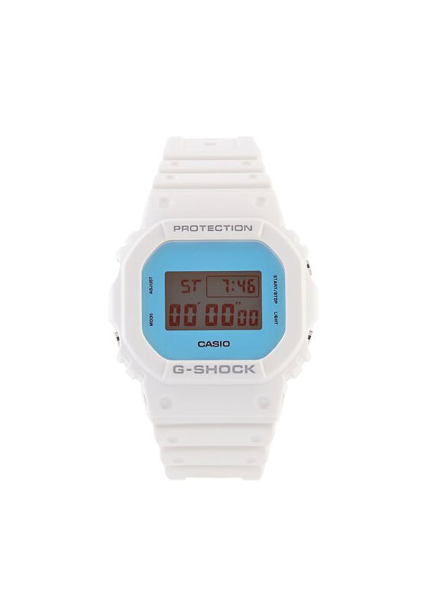 G-Shock Zegarek Beach Time Lapse DW-5600TL-7ER Biały. Kolor: biały. Materiał: syntetyk