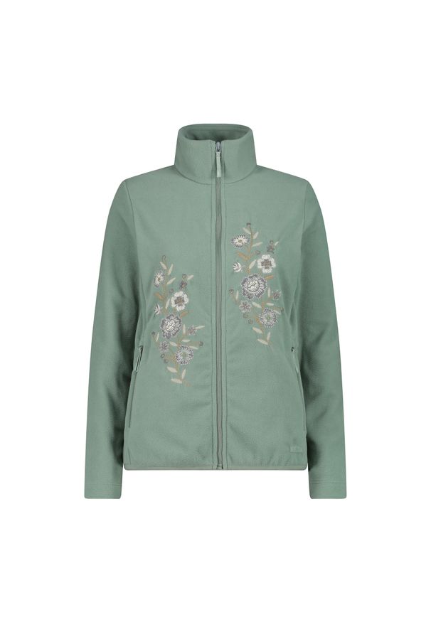 Bluza damska turystyczna CMP 34H0446. Kolor: zielony. Materiał: polar. Sport: turystyka piesza