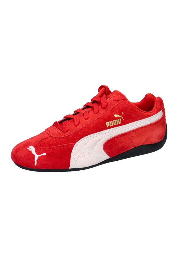 Puma - Buty PUMA YELLOW SPEEDCAT OG Czerwony. Kolor: czerwony, czarny, wielokolorowy, biały. Materiał: skóra, tkanina
