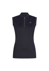 EURO-STAR - Damska koszulka jeździecka bez rękawów z zamkiem błyskawicznym Euro-Star Ramona. Kolor: niebieski. Długość rękawa: bez rękawów #1