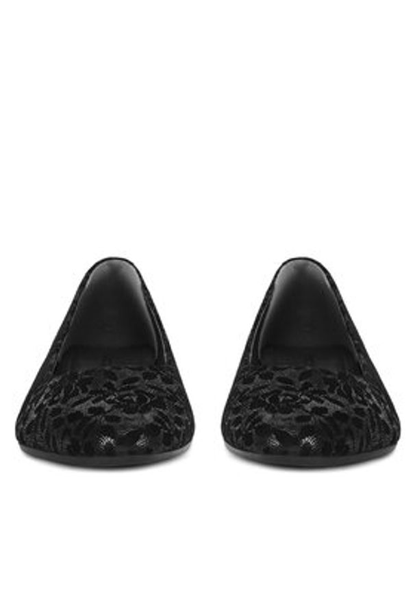 Lasocki Baleriny RST-KAJA-01F Czarny. Kolor: czarny. Materiał: skóra, zamsz