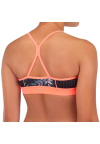 Góra kostiumu kąpielowego surfingowego dla dzieci Decathlon Baha 900 Shibo. Kolor: czarny. Rodzaj stanika: wyciągane miseczki #2
