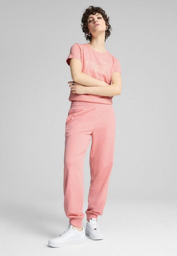 Puma - Damska koszulka ESS NATURE 2.0 PUMA Pink Fruit. Kolor: różowy