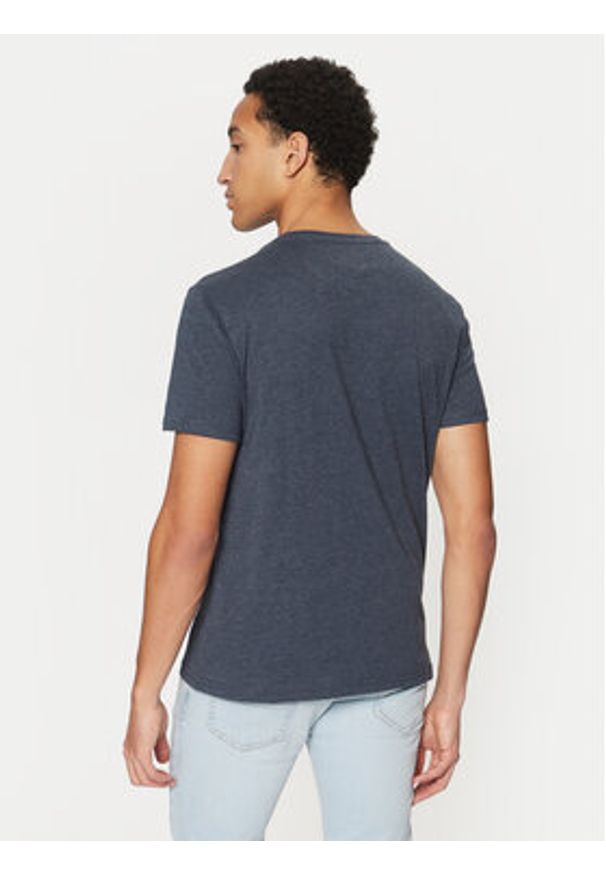 Tommy Jeans T-Shirt Jaspe DM0DM20364 Granatowy Slim Fit. Kolor: niebieski. Materiał: syntetyk, bawełna