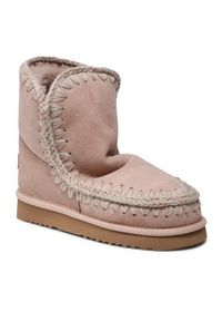 Mou Śniegowce Eskimo 18 FW101001A Różowy. Kolor: różowy. Materiał: zamsz, skóra #3