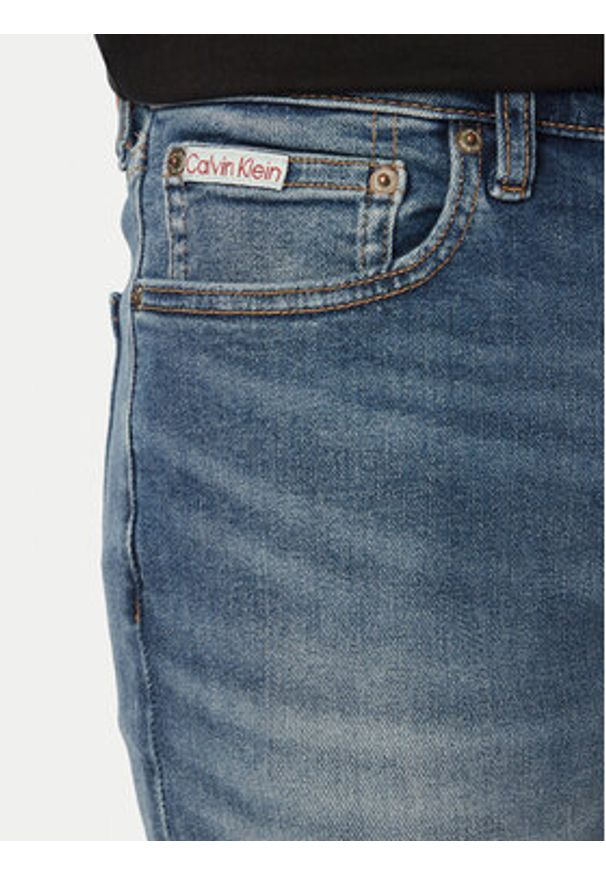 Calvin Klein Jeans Jeansy LV04RG793G Niebieski Skinny Fit. Kolor: niebieski