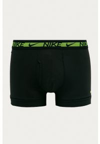 Nike bokserki (3-pack) kolor czarny. Kolor: czarny. Materiał: tkanina, skóra, włókno #4