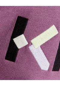 Kenzo - KENZO - Bluza z wyszywanym logo. Kolor: różowy, wielokolorowy, fioletowy. Materiał: bawełna. Długość rękawa: długi rękaw. Długość: długie. Wzór: aplikacja, kolorowy. Styl: klasyczny #4