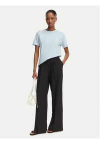 Hugo - HUGO T-Shirt Damacia_7 50561233 Niebieski jasny Regular Fit. Kolor: niebieski. Materiał: bawełna #4