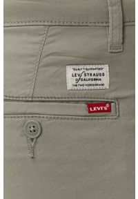 Levi's® - Levi's - Spodnie. Okazja: na spotkanie biznesowe. Kolor: zielony. Materiał: bawełna, materiał, lyocell, elastan, tkanina, jedwab. Wzór: gładki. Styl: biznesowy #4