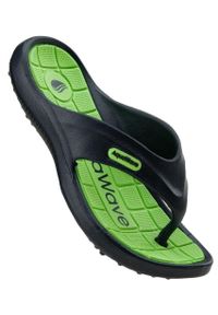 AquaWave - Klapki basenowe dziecięce Aquawave Ilamos. Kolor: czarny, zielony, wielokolorowy