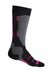 BLIZZARD - Skarpety narciarskie juniorskie Blizzard Wool Sport Ski Junior Merino black/pink. Kolor: wielokolorowy, szary, różowy, czarny. Sport: narciarstwo