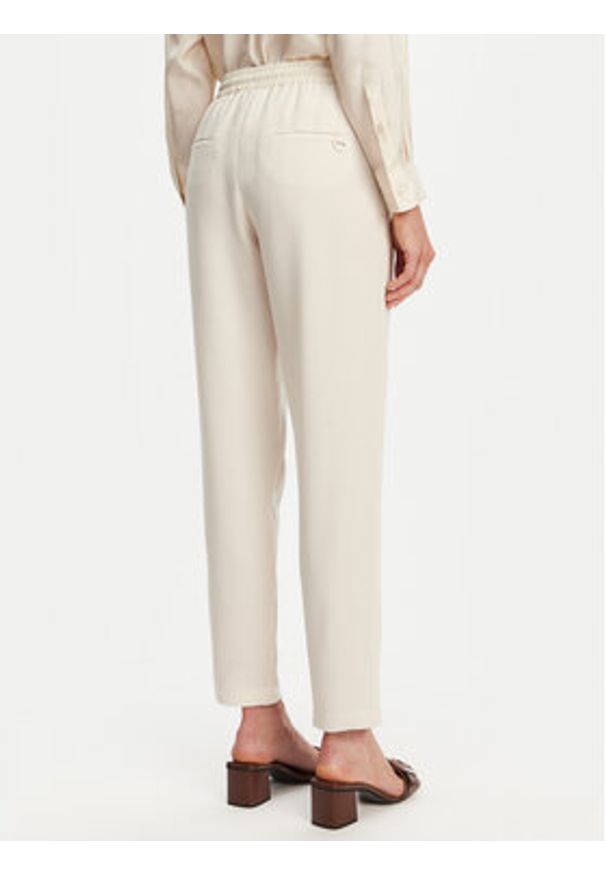 Marella Spodnie dresowe Abitata 2513131045 Écru Regular Fit. Materiał: syntetyk