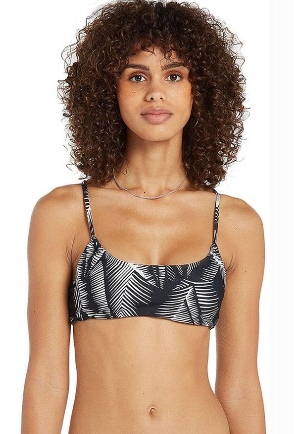 Góra od stroju kąpielowego Volcom Stay. Kolor: czarny. Materiał: elastan, poliester