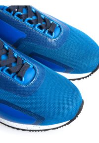 Trussardi Jeans Sneakersy | 77A00154 | Mężczyzna | Niebieski. Nosek buta: okrągły. Zapięcie: bez zapięcia. Kolor: niebieski. Materiał: tkanina, skóra ekologiczna. Wzór: aplikacja, nadruk #5