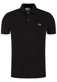 Lacoste Polo PH4012 Czarny Slim Fit. Typ kołnierza: polo. Kolor: czarny. Materiał: bawełna