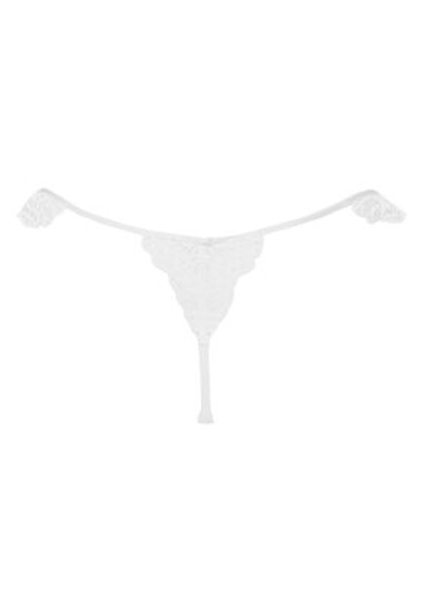 Hunkemöller Stringi Posie 302401 Biały. Kolor: biały. Materiał: syntetyk