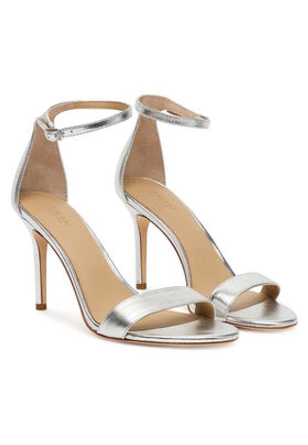 Lauren Ralph Lauren - LAUREN RALPH LAUREN Sandały Allie 802912334004 Srebrny. Kolor: srebrny. Materiał: skóra