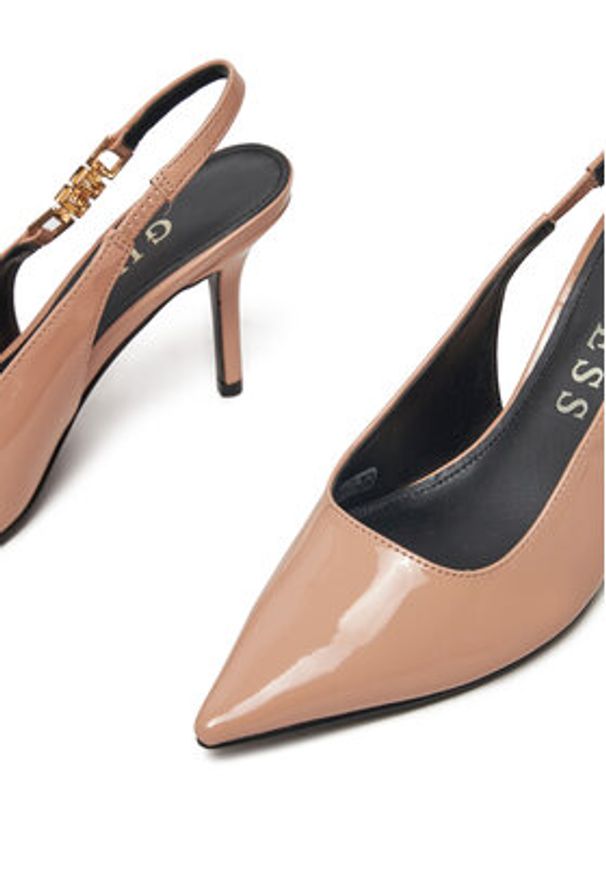 Guess Szpilki FLPNAS PAF05 Beżowy. Kolor: beżowy. Materiał: skóra. Obcas: na szpilce