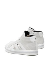 Geox Sneakersy D Leelu' B D16FFB 08522 C1352 Biały. Kolor: biały. Materiał: zamsz, skóra #7