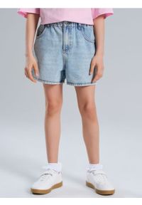 Sinsay - Szorty jeansowe - niebieski. Kolor: niebieski. Materiał: jeans