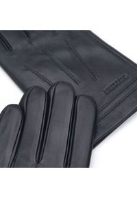 Wittchen - Rękawiczki męskie skórzane ocieplane czarne. Kolor: czarny. Materiał: skóra. Styl: klasyczny #2