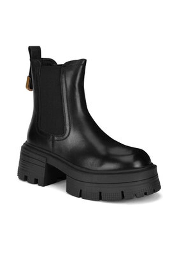 Badura Sztyblety WFA3151-1Z Czarny. Kolor: czarny. Materiał: skóra