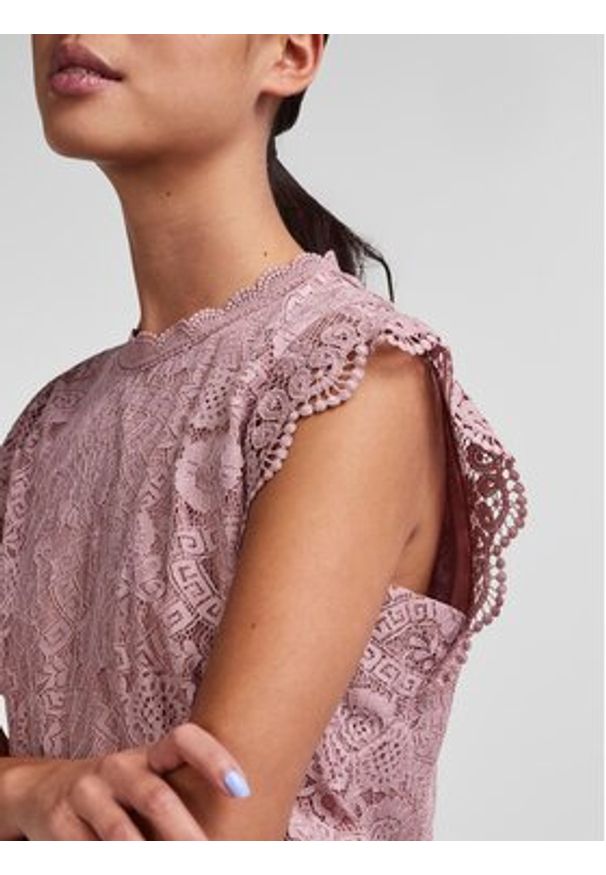 Pieces Bluzka 17120454 Różowy Regular Fit. Kolor: różowy. Materiał: syntetyk