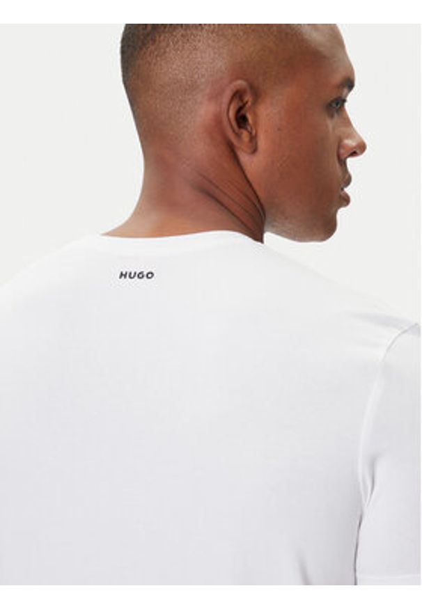 Hugo Komplet 2 t-shirtów V 50325417 Biały Slim Fit. Kolor: biały. Materiał: bawełna