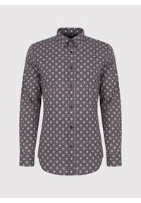 Pako Lorente - PAKO LORENTE – Koszula męska we wzór geometryczny. Typ kołnierza: kołnierzyk klasyczny. Materiał: bawełna, elastan. Długość rękawa: długi rękaw. Długość: długie. Wzór: geometria #6