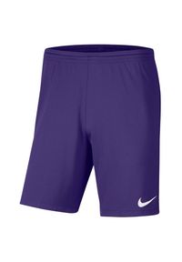 Nike - Męskie Spodenki Dry Park III. Kolor: fioletowy. Sport: turystyka piesza #1