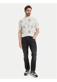 Karl Lagerfeld - KARL LAGERFELD T-Shirt 755139 563224 Biały Regular Fit. Typ kołnierza: dekolt w karo. Kolor: biały. Materiał: bawełna #3