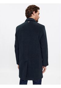 TOMMY HILFIGER - Tommy Hilfiger Płaszcz wełniany MW0MW32963 Granatowy Regular Fit. Kolor: niebieski. Materiał: wełna, syntetyk #2