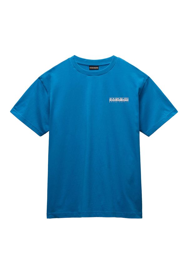 Koszulka męska Napapijri S-Linth. Kolor: niebieski. Sport: turystyka piesza