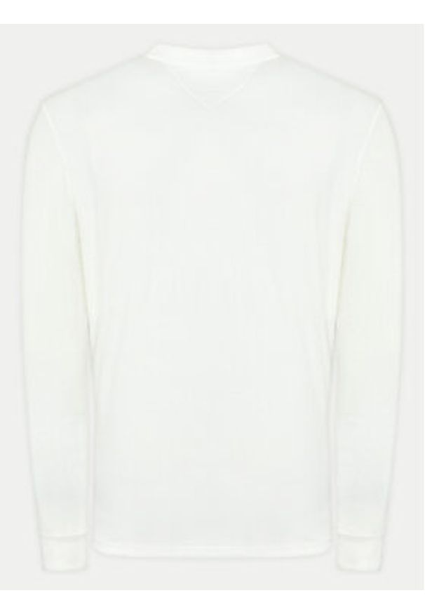Tommy Jeans Longsleeve Linear DM0DM21138 Biały Slim Fit. Kolor: biały. Materiał: bawełna. Długość rękawa: długi rękaw