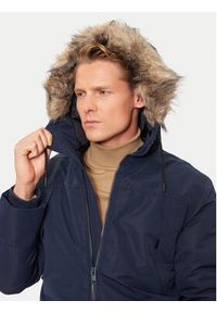 Jack & Jones - Jack&Jones Parka Construct 12258406 Granatowy Regular Fit. Kolor: niebieski. Materiał: syntetyk