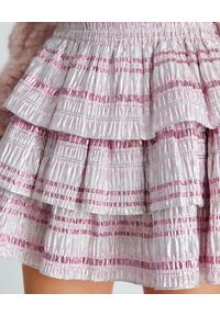 LOVE SHACK FANCY - Krótka spódnica Brynlee. Kolor: różowy, wielokolorowy, fioletowy. Materiał: materiał. Długość: krótkie. Styl: klasyczny #2