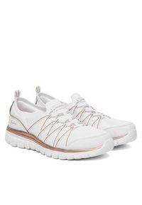 skechers - Skechers Sneakersy Graceful 100888/WTRG Biały. Kolor: biały. Materiał: materiał #2