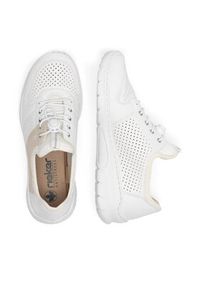 Rieker Sneakersy L3254-80 Biały. Kolor: biały. Materiał: materiał #7
