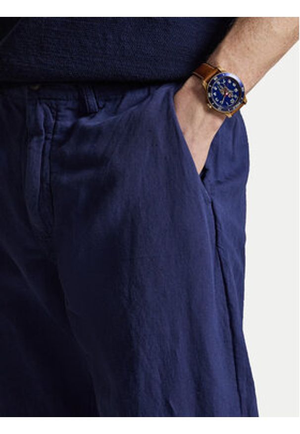 Polo Ralph Lauren Spodnie materiałowe 710A13235002 Granatowy Classic Fit. Kolor: niebieski. Materiał: bawełna