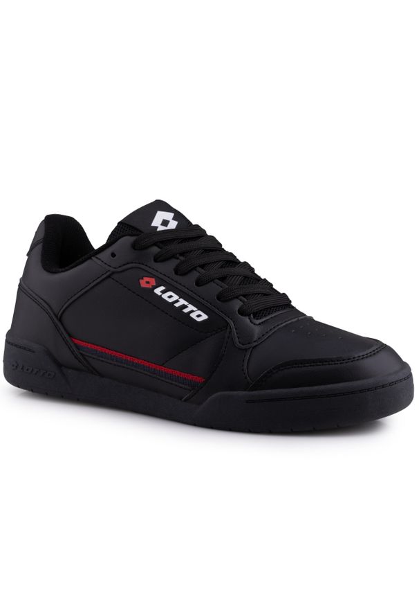 LOTTO - Buty męskie sportowe sneakersy Lotto NANDU. Kolor: czarny. Sport: turystyka piesza