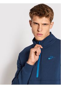 Nike Bluza Sportswear Club DD4732 Granatowy Standard Fit. Kolor: niebieski. Materiał: bawełna #4