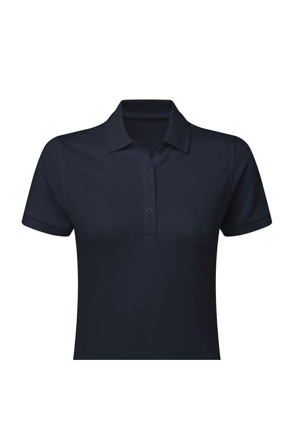 SG - Damska Koszulka Polo Signature Stretch Bez Metki. Typ kołnierza: polo. Kolor: niebieski